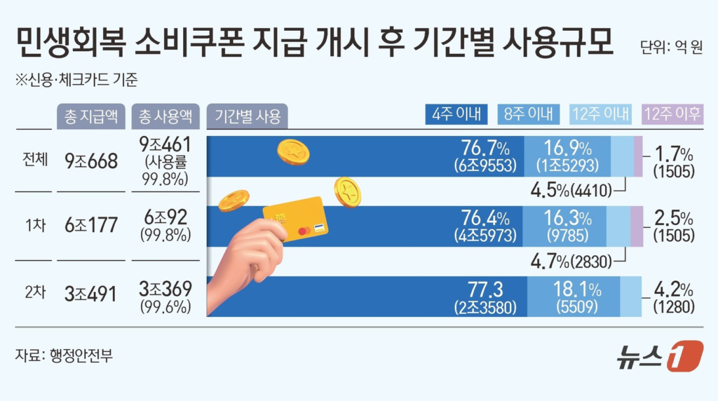소비쿠폰의 규모
