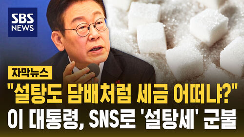 대통령의 설탕세 도입 제안